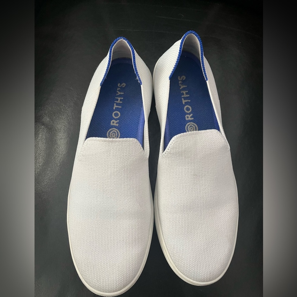 Rothy’s White Slip On Sneaker Size 9